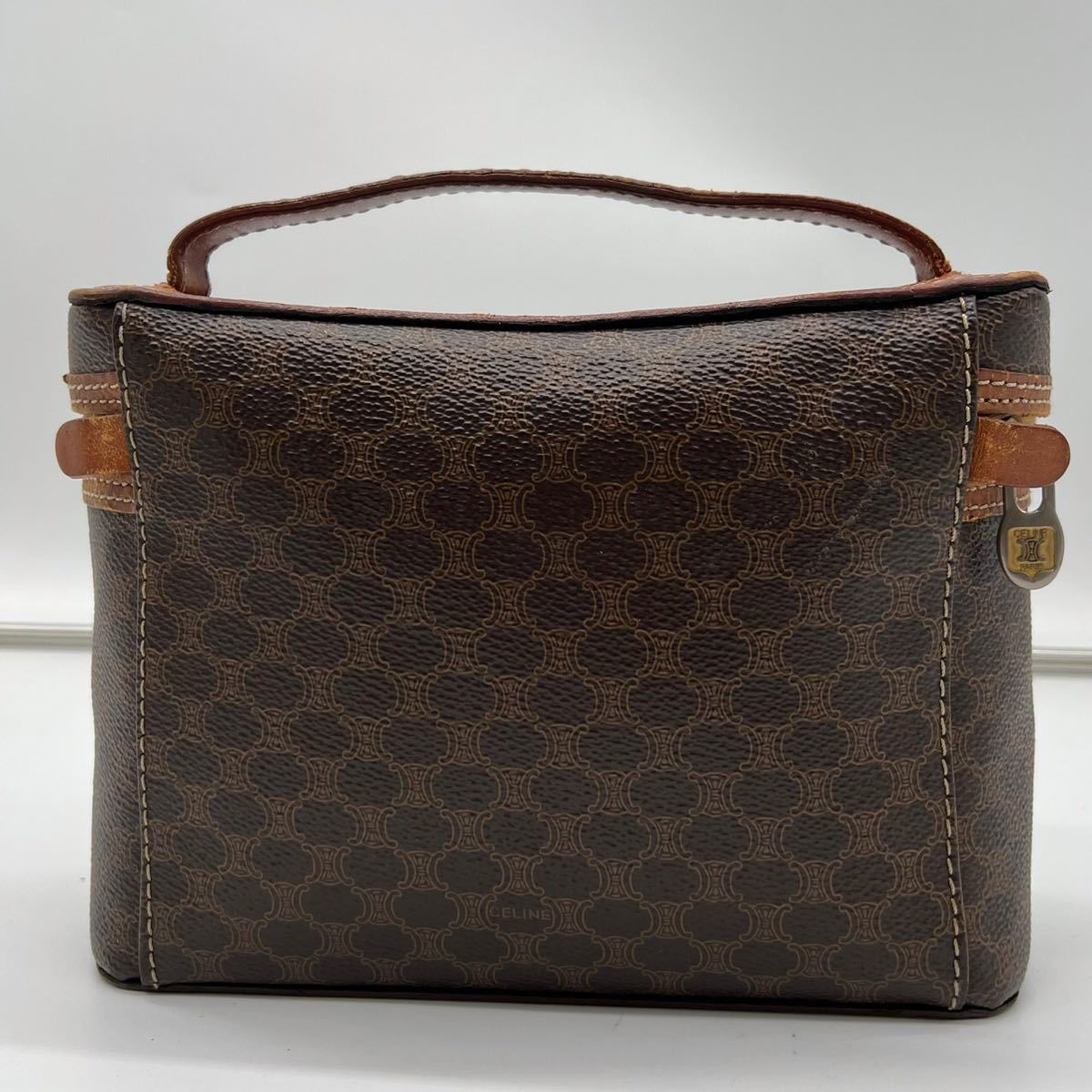 極美品 CELINE セリーヌ ハンドバッグ 手提げ バニティ ポーチ 
