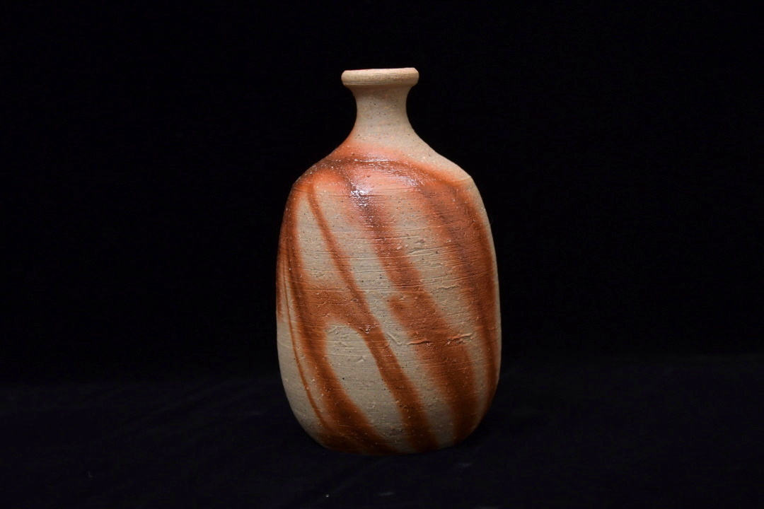 山本雄一 備前 酒器 徳利 共箱 山本 雄一 備前徳利 共箱 岡山県重要