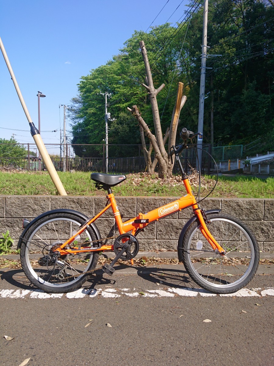 ★☆ 20インチ コールマン 折り畳み式自転車 Coleman 折りたたみ自転車 SHIMANO 6段ギア ☆★ Coleman 20インチ 折りたたみ自転車 COL23FDB206AL 店舗受取限定折りたたみ自転車 キャンプ