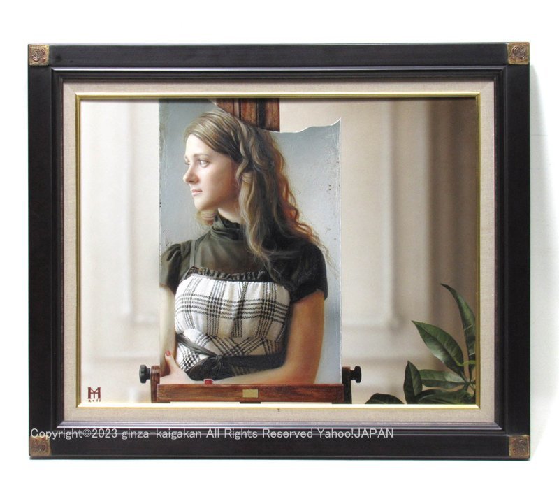 GINZA絵画館】山本大貴 油絵10号「Woman in the mirror」2011年