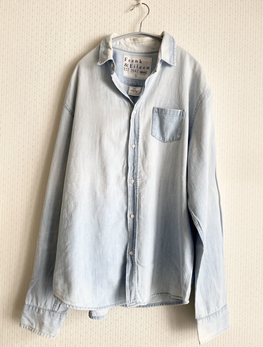 公式店限定 RHC ロンハーマン別注 フランク&アイリーン デニムシャツ 