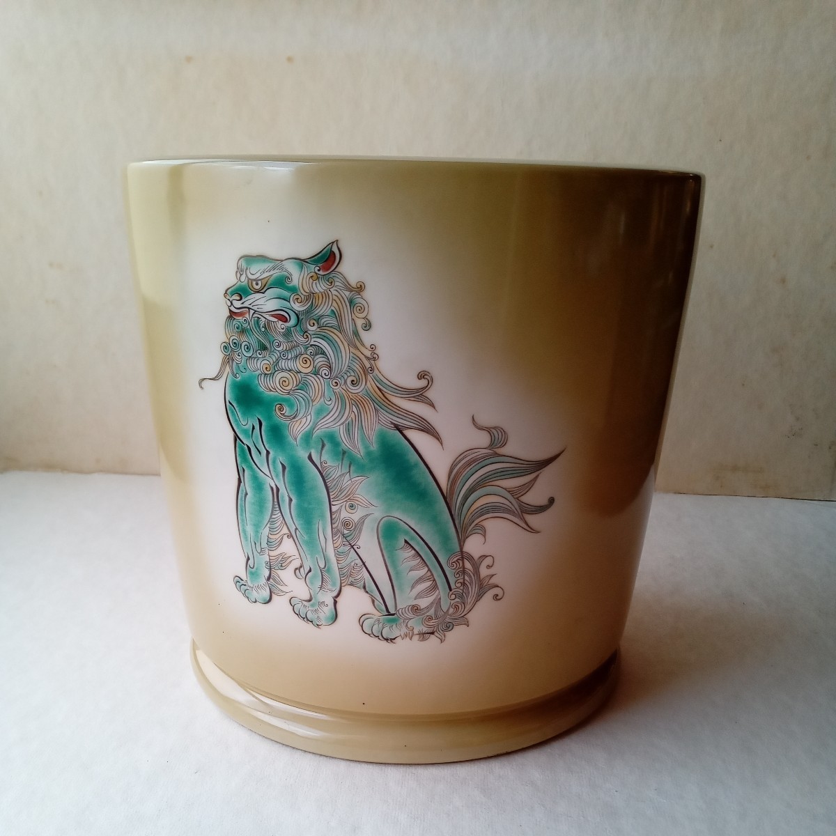 日陶 獅子 火鉢 メダカ鉢 水連鉢