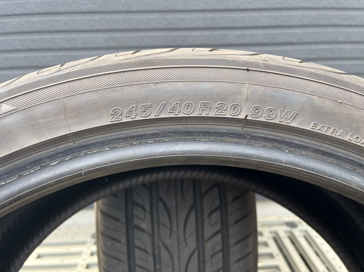 0 XL BSW ヨコハマタイヤ 99W 99Y T405 中古 245/40R20 YOKOHAMA AVID