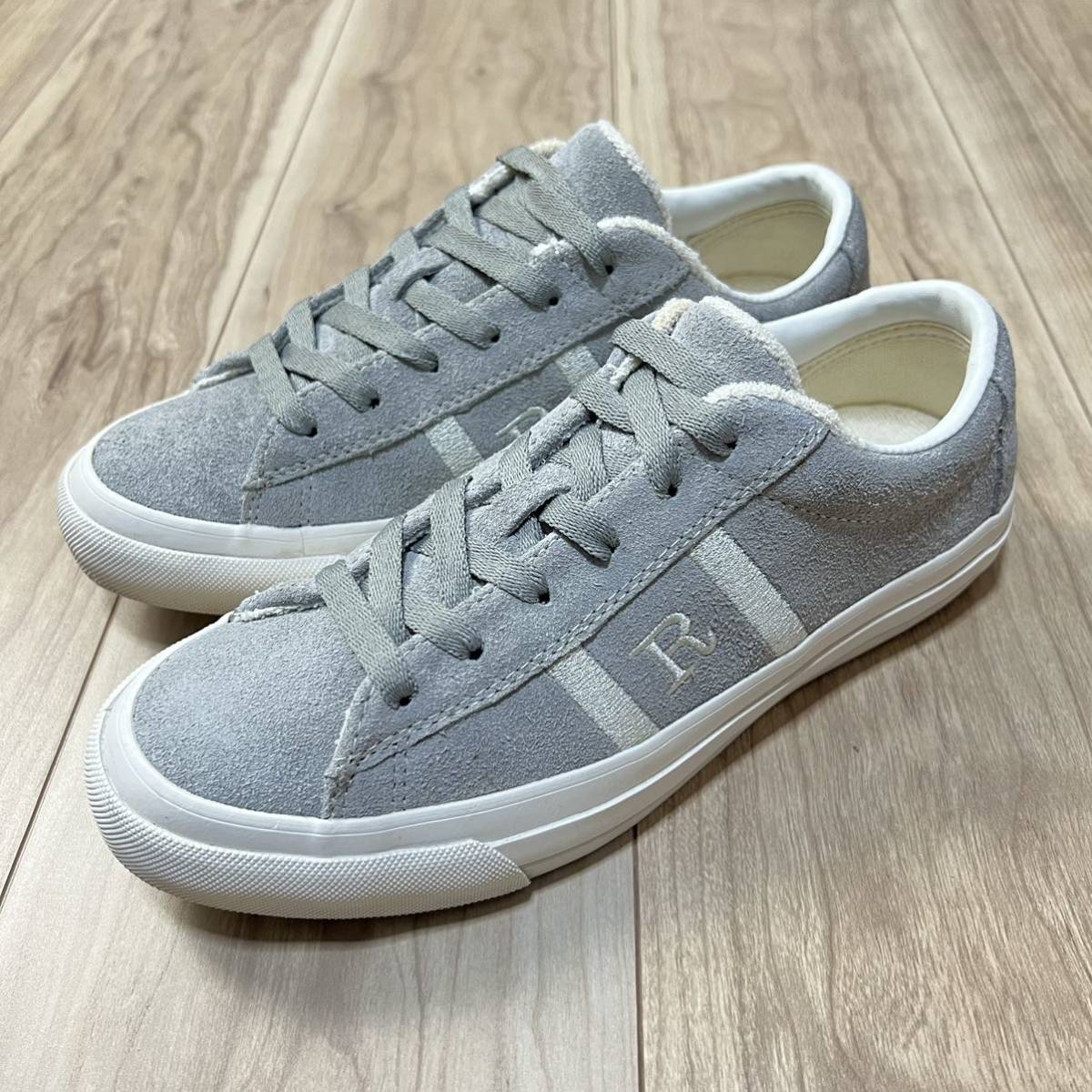 【高級】REGAL リーガル 革靴 ローカットスニーカー スウェードレザー グレー レディース サイズ23.5cm 本革 R-4178