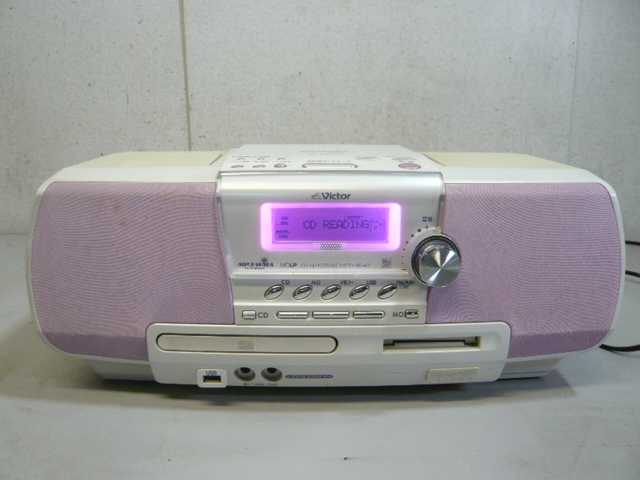 Victor ビクター オーディオ機器 CD・MDポータブルシステム CD-MD JVC