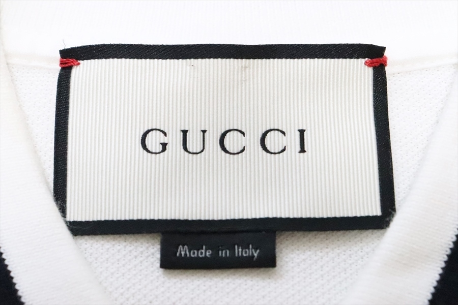GUCCI グッチ メンズ Bee ビー 蜂 刺繍 半袖ポロシャツ S GUCCI グッチ
