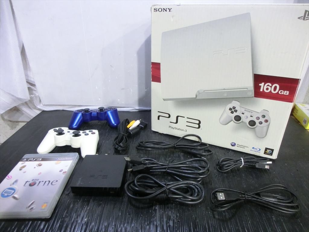 T【J9-60】【140サイズ】PS3 本体＆コントローラー＆トルネ セット