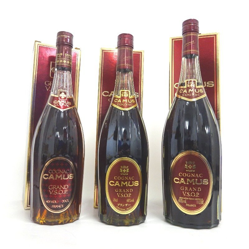 ブランデー 3本セット カミュ コニャック VSOP ブランデー カミュ グランド VSOP コニャック 3本セット 700/1000ml
