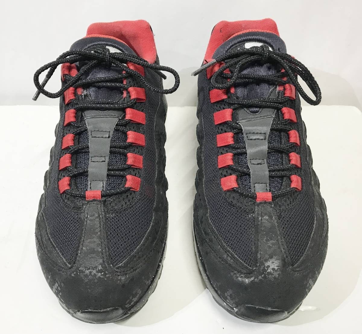 US8/26cm NIKE ID AIR MAX 95 ブラック/レッド ナイキ エアマックス 黒 