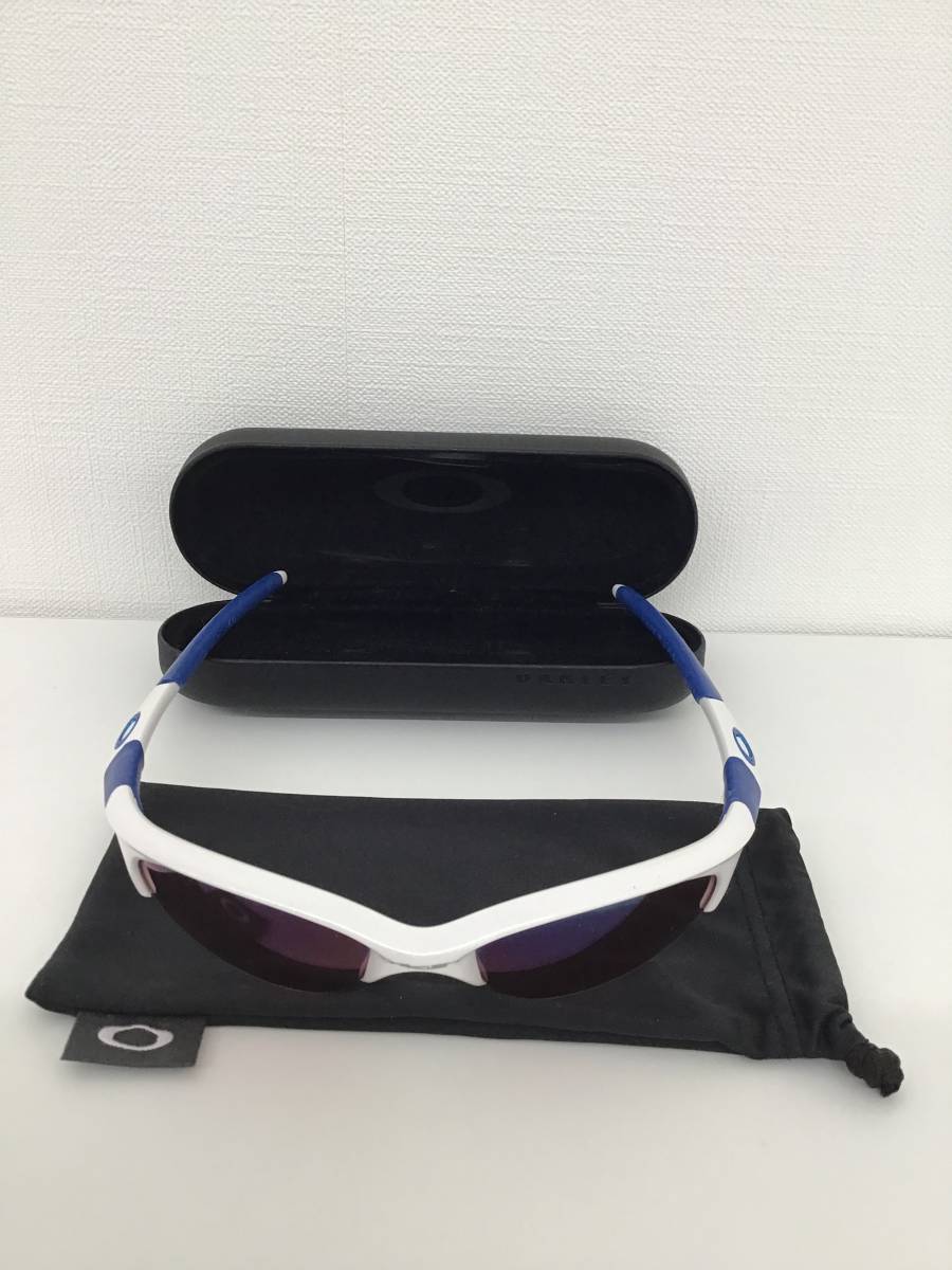 OAKLEY オークリー スポーツサングラス カラー ホワイト&ブルー 偏光