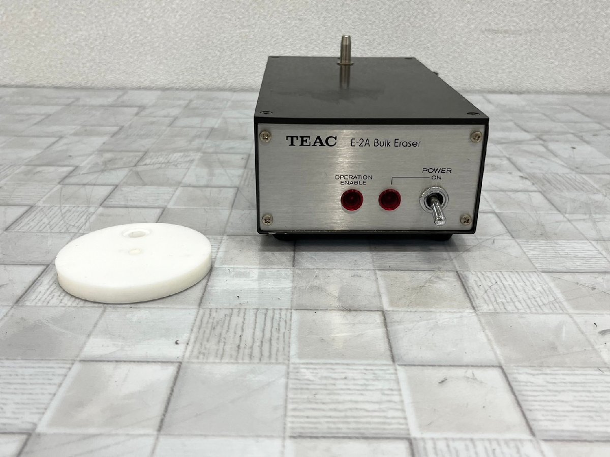 △5458　現状品　オーディオ機器　バルクイレーサー　TEAC E-2A 　ティアック　【通電のみ】