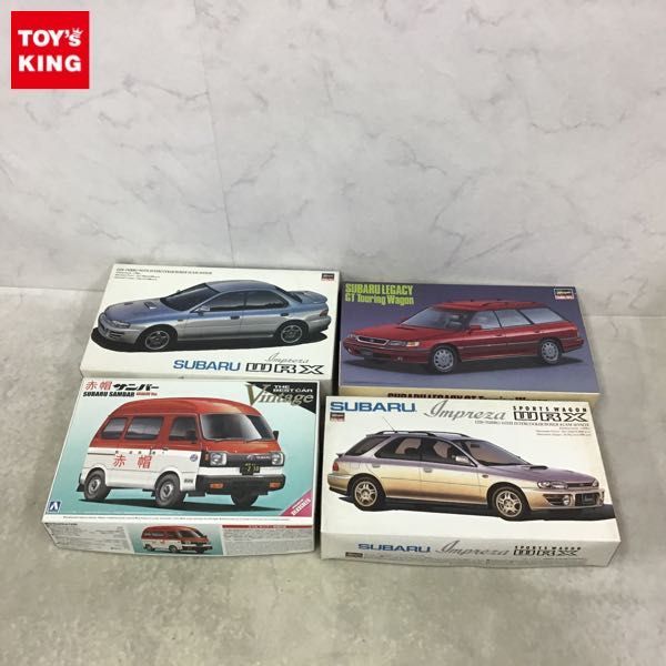 1円〜 アオシマ等 1/24 スバル サンバー 赤帽仕様 レガシィ GT ツーリングワゴン 他