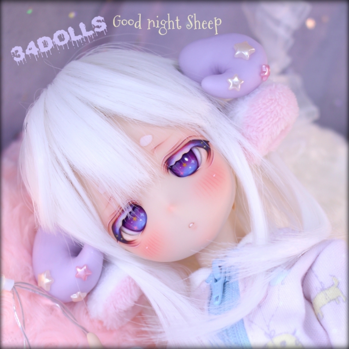 34DOLLS】DDH-29 F肌 カスタムヘッド＋アイ＋耳パーツ、角パーツ付属 