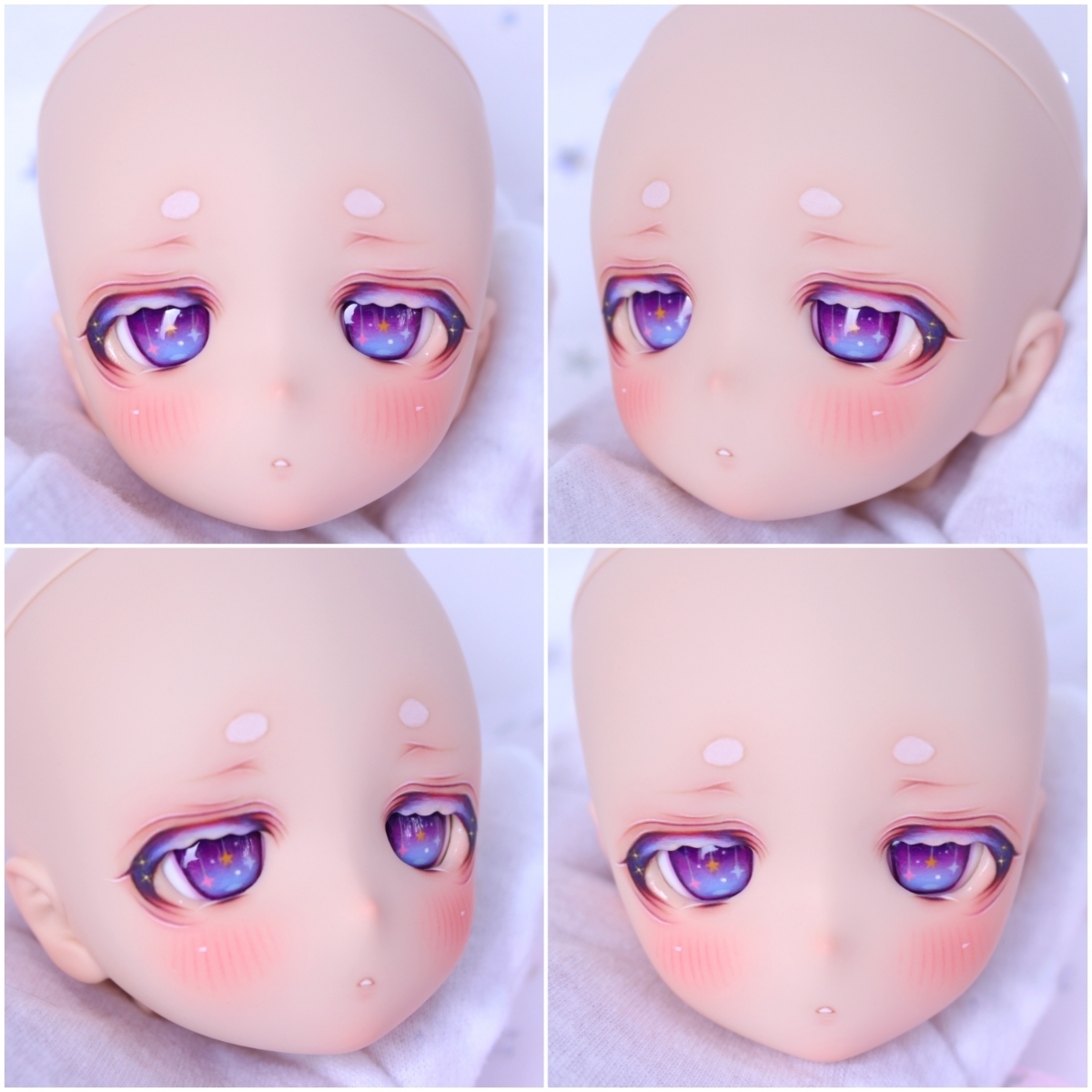 34DOLLS】DDH-29 F肌 カスタムヘッド＋アイ＋耳パーツ、角パーツ付属 