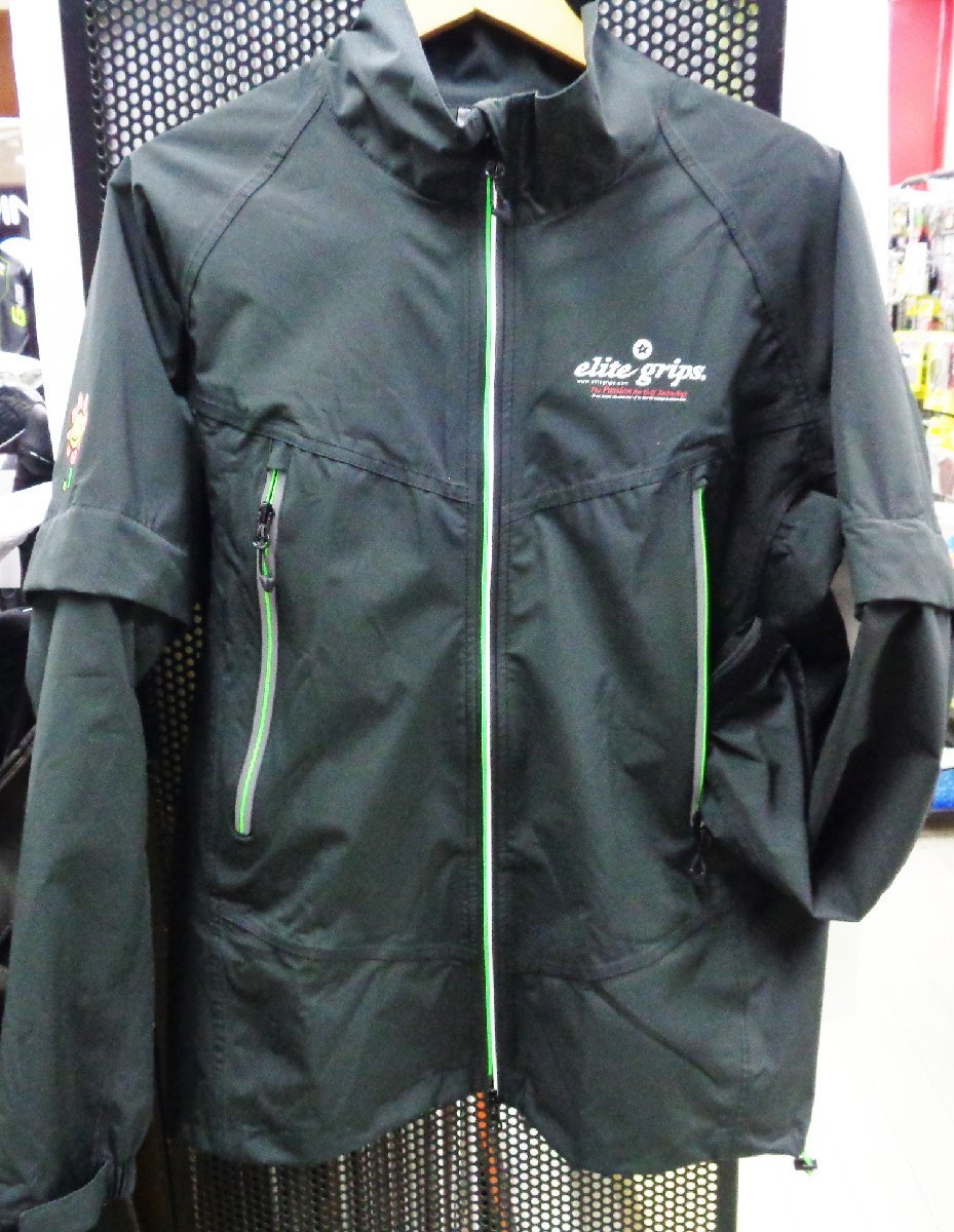 未使用品■エリートグリップ■ スマートシルエット レインウエア R-EG22BK 3Lサイズ■ブラック■フードなし