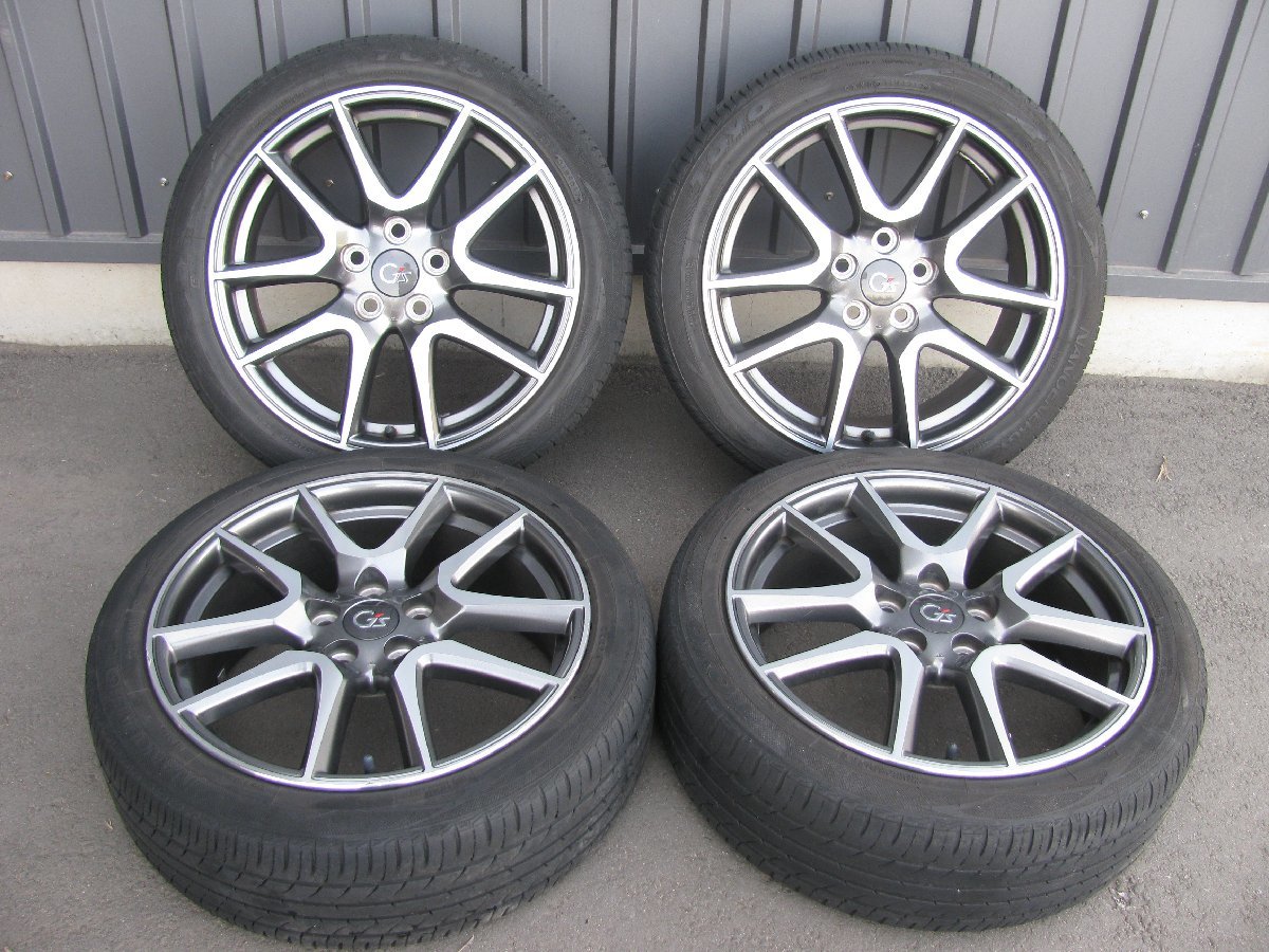 [105450-G]ノア/VOXY（80系）G's 18インチアルミホイール TOYOタイヤ NANOENERGY 3PLUS 215/45R18 2017年製造 4本セット