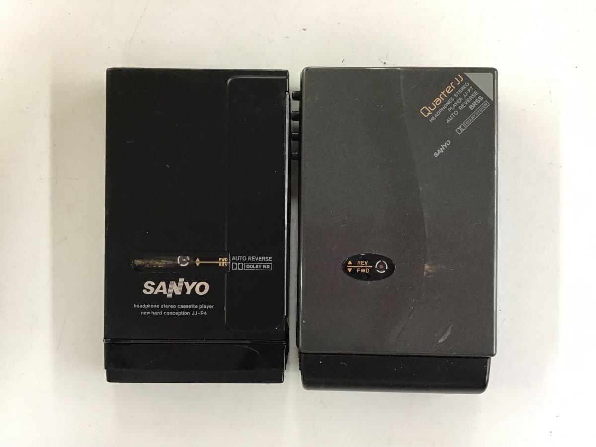 SANYO JJ-P4 JJ-P7 サンヨー ポータブルカセットプレーヤー◆ジャンク品 [7783W]