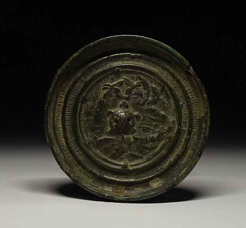 緑屋i□ 時代物 古銅 古鏡 蓬莱鏡 和鏡 円鏡 銅鏡 古