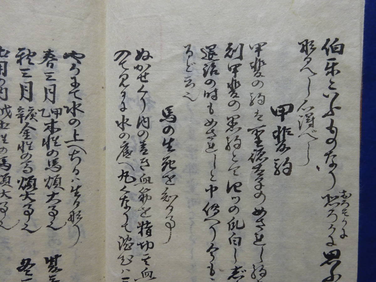 （４）珍品写本肉筆　大極秘法「伯楽口傳書　完」　馬の病気に関する書　４８頭の病馬の図　明治31年の写本　甲斐駒、聖徳太子検：軍馬愛馬 | 鈴木優莉 東京書芸館公式通販