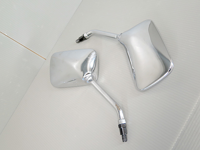 CB750 RC42 レンズ割れなし メッキ 純正 ミラー 左右SET 検※ 教習車