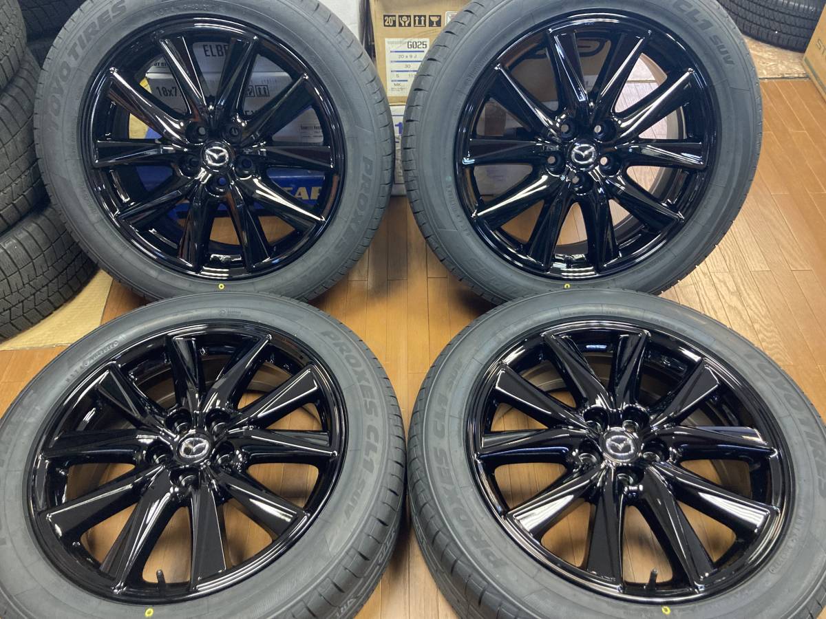 ◇新品国産タイヤ付き4本Set◇MAZDA CX5純正 19インチ グロスブラック 