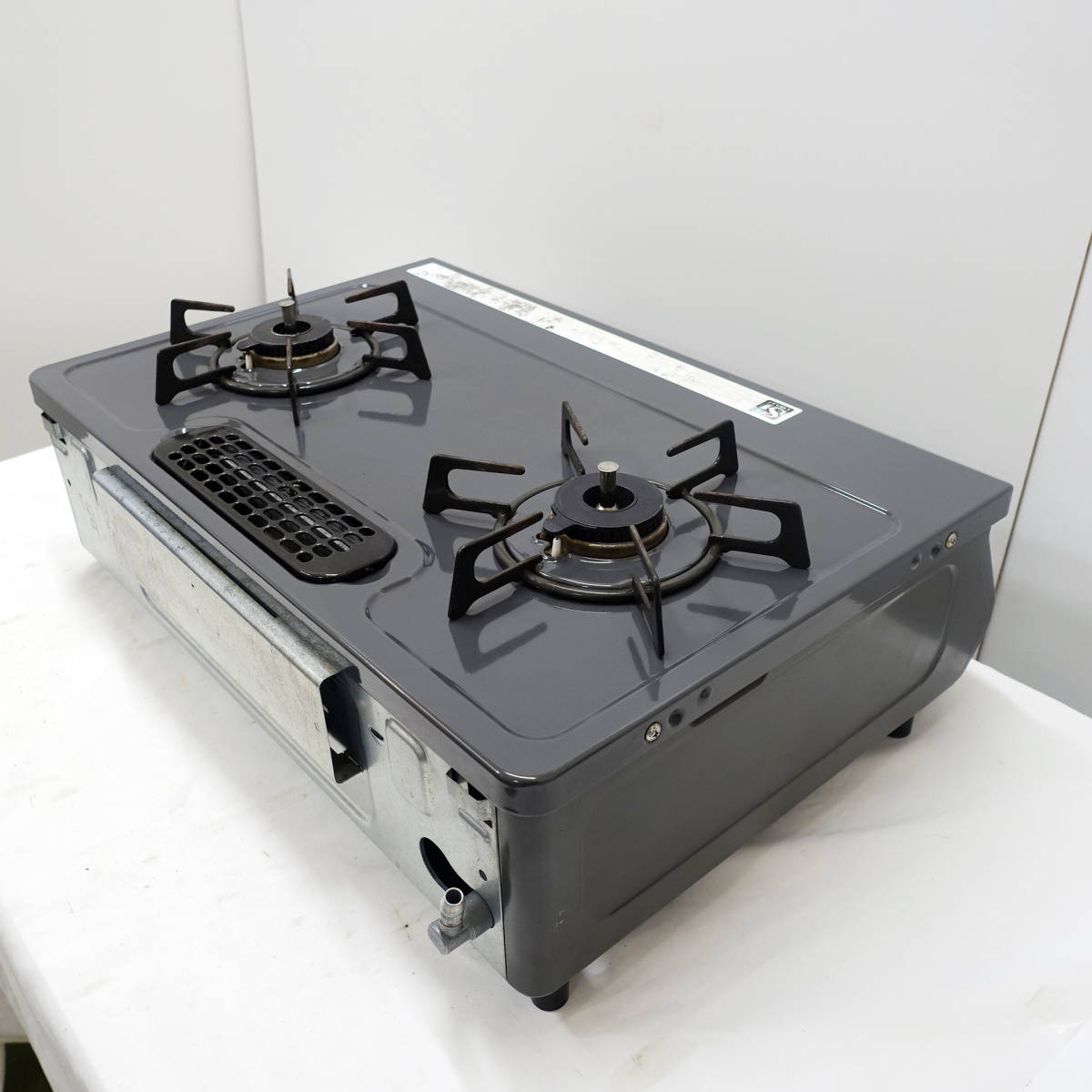 美品！2015年製/リンナイ/都市ガス/RT64JH-R/右強火力/水なし片面焼き 