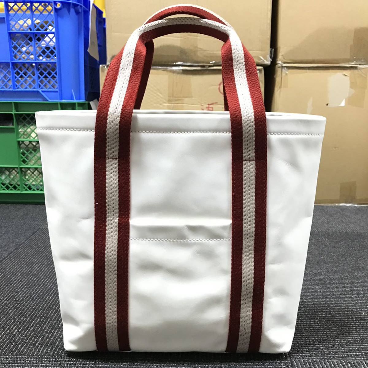 バリー】本物 BALLY トートバッグ トレインスポッティング 白 