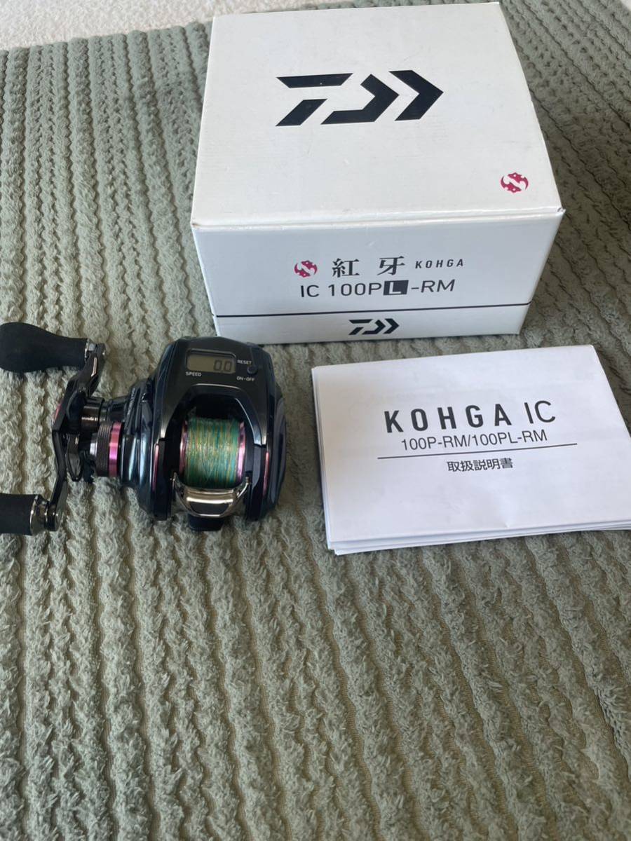 【美品・液晶良好】箱付Daiwa 紅牙 IC 100PL-RM 左巻き タイラバ 紅牙 IC 100PL-RM | ダイワ 0 ☆DAIWA 本体のみ 左ハンドル カウンター付