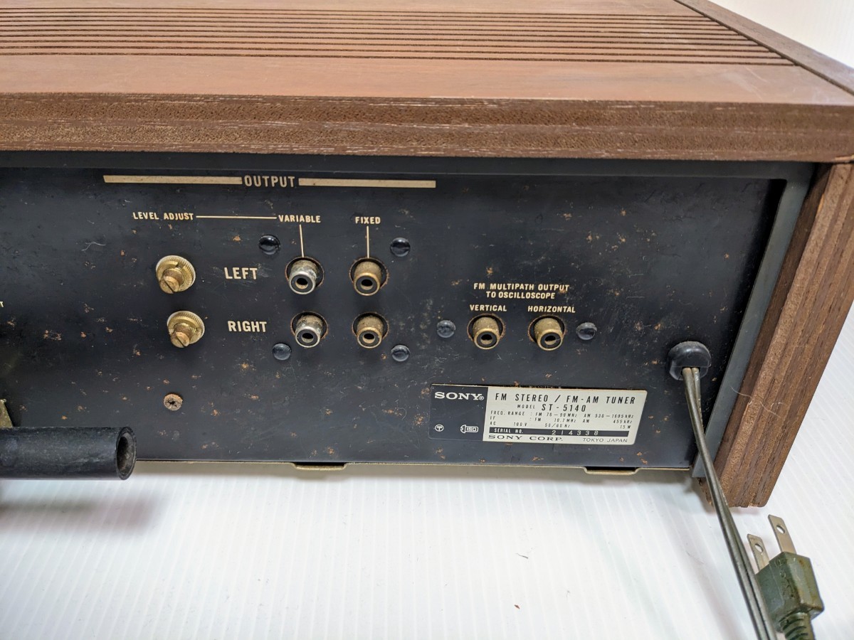 【完全動作】極美品 SONY ST-5140 FM/AMステレオチューナー ジャンク品】SONY ST-5140 AM FMチューナー ST-5140 SONY ソニー