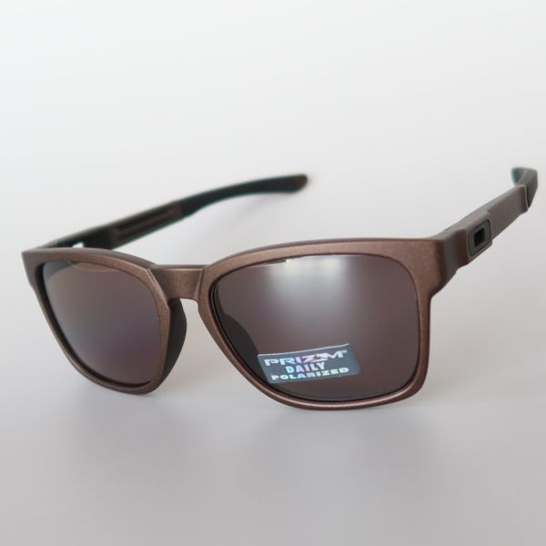 【1円スタート】サングラス オークリー★OAKLEY Catalyst★カタリスト 偏光 プリズム デイリー メタル ブラウン ゴルフ 偏光グラス