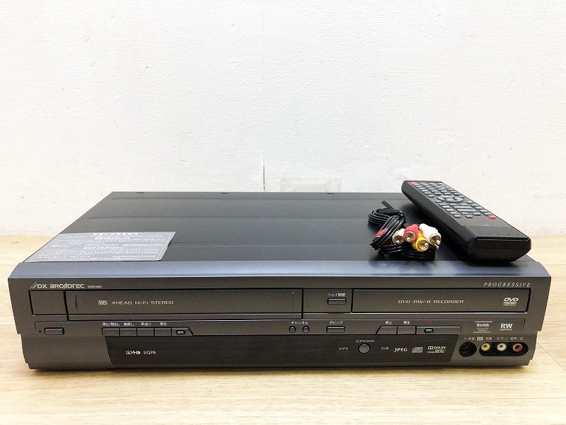 DX BROADTEC VHSビデオ一体型DVDレコーダー DXR160V VHS→DVDコピー