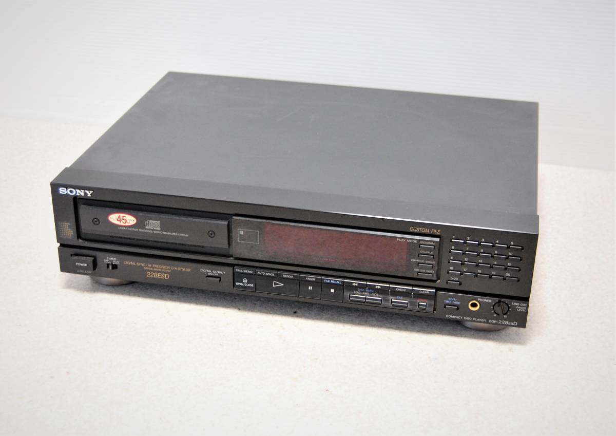 懐かしのデッキ】 SONY CDプレイヤー CDP-228ESD CDデッキ SONY CDP