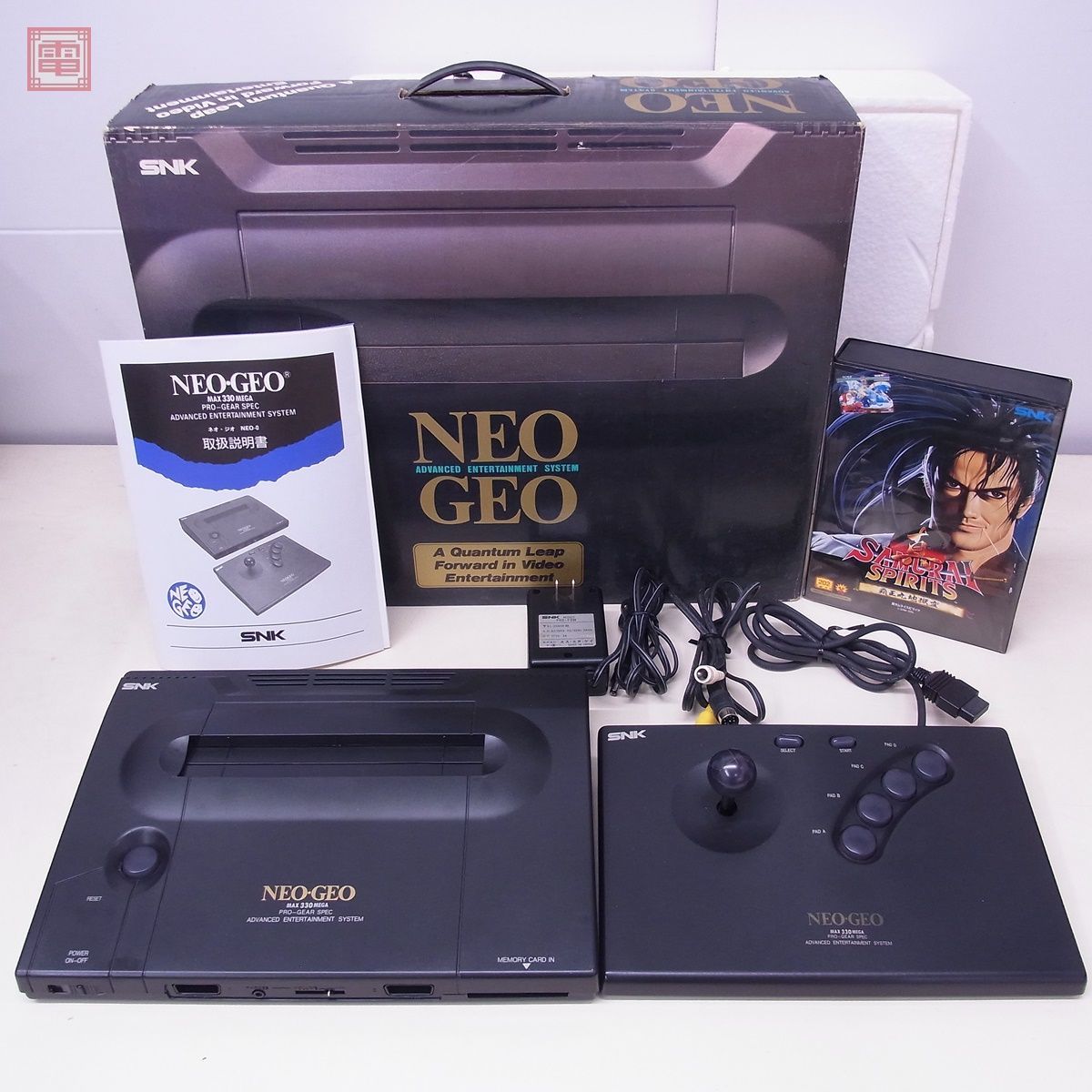 NG ネオジオROM 本体 NEO-0 AES SNK エス・エヌ・ケイ 箱説+製造番号