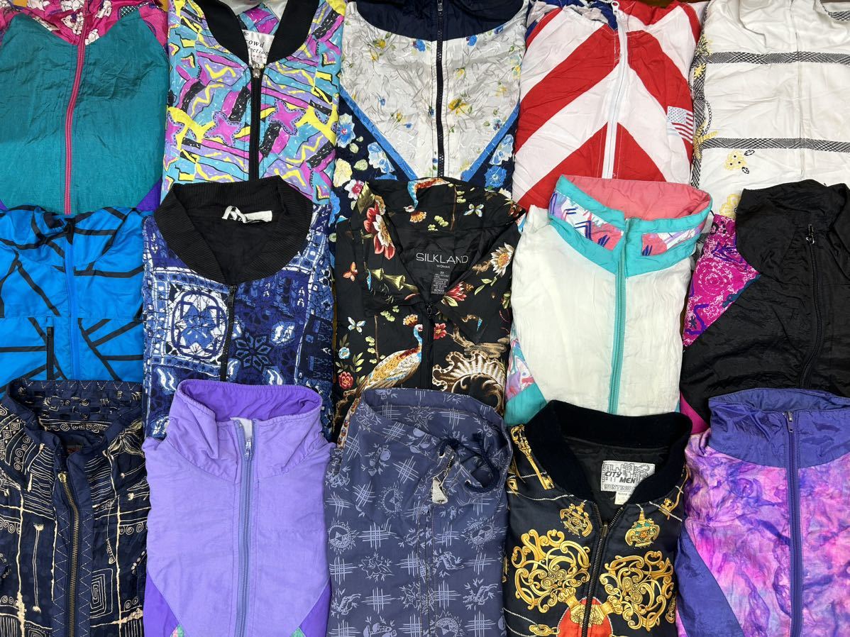 USA古着 柄ブルゾン 15枚 セット まとめ売り 1円スタート 大量 卸売り 