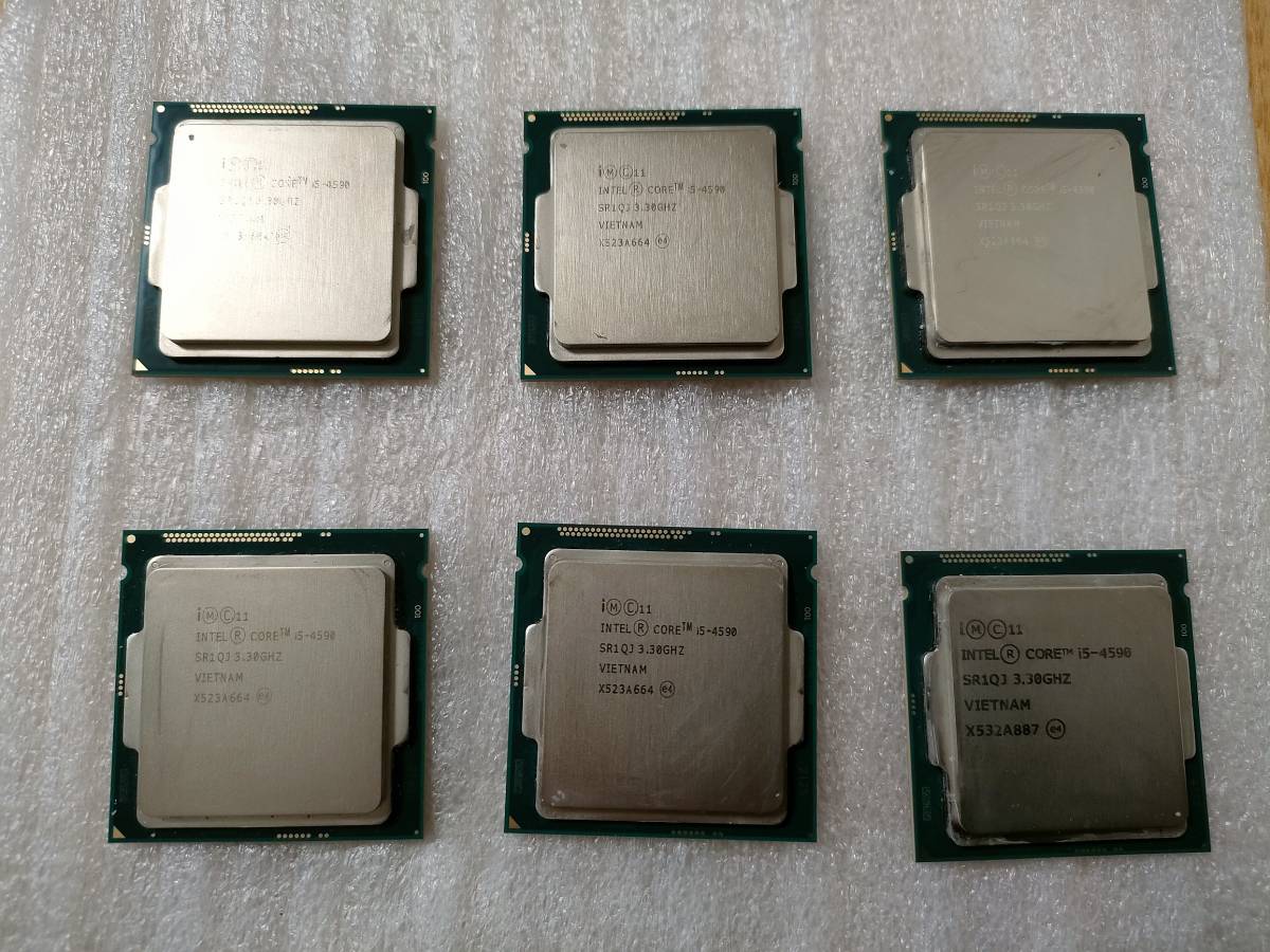 【送料無料】中古CPU Intel i5-4590 3.30GHz 6個セットLGA1150