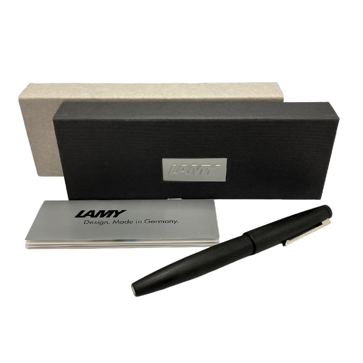 極美品 LAMY ラミー 万年筆 ウッド系 ブラック 筆記未確認 万年筆