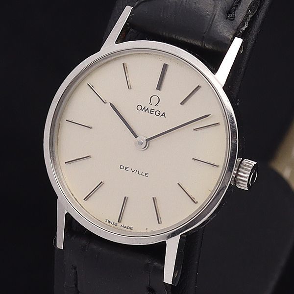 1円□ジャンク□ オメガ デビル シルバー 手巻き レディース 腕時計 A44911