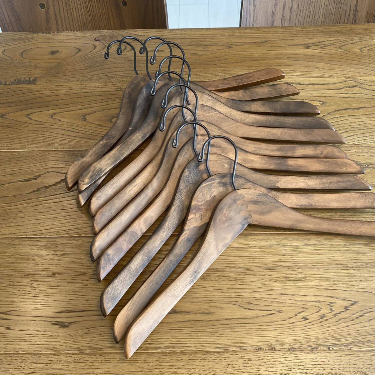 TRUCK FURNITURE トラックファニチャー 木製ハンガー 10本セット