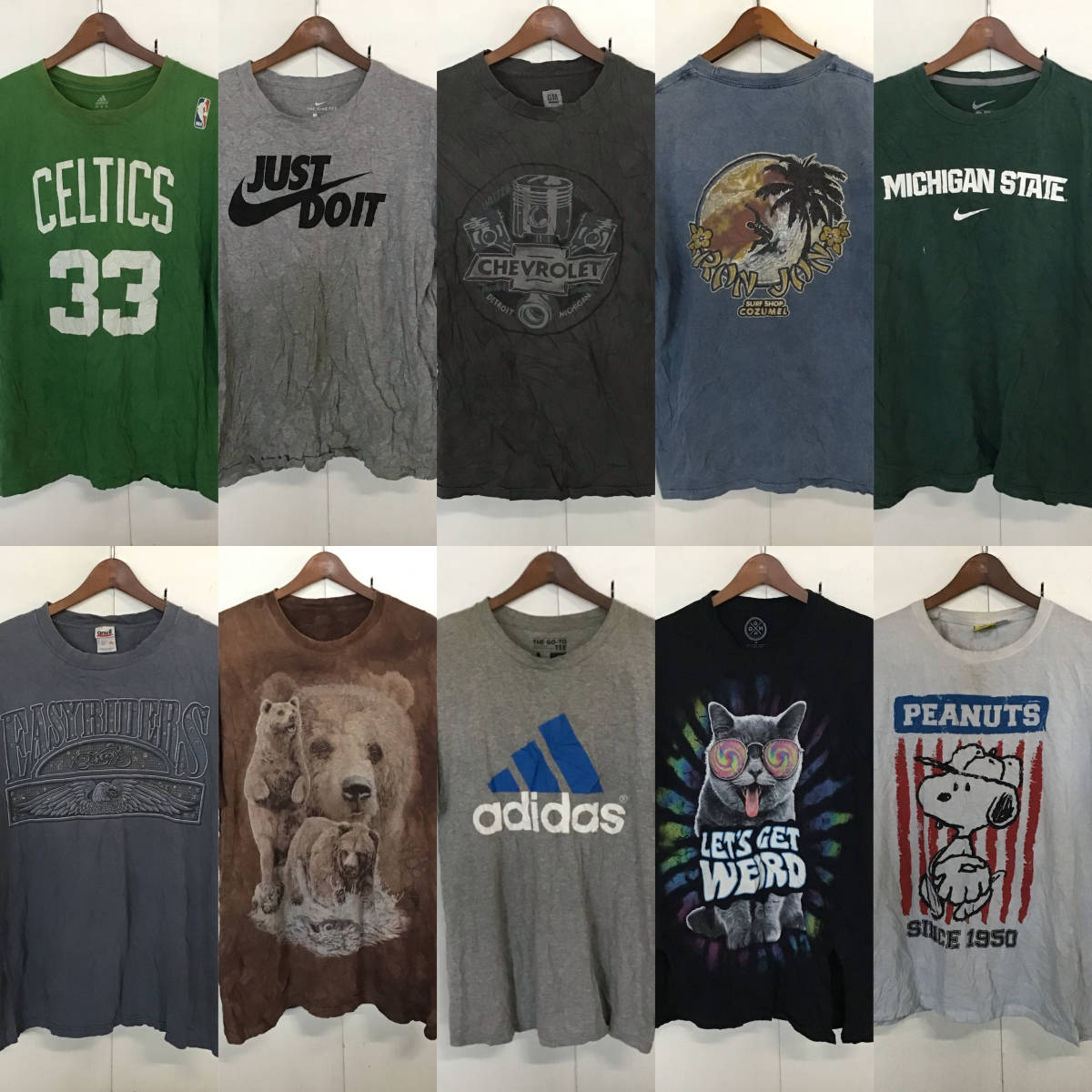 T308】☆ブランド多め☆ アメリカ古着卸オススメT-shirt大量45kgベール 