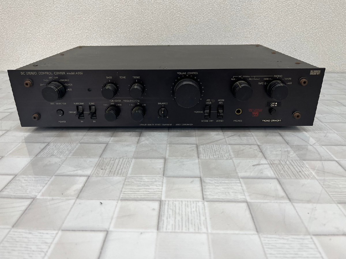 △5572　現状品　オーディオ機器　コントロールアンプ　Luxman A502　ラックスマン
