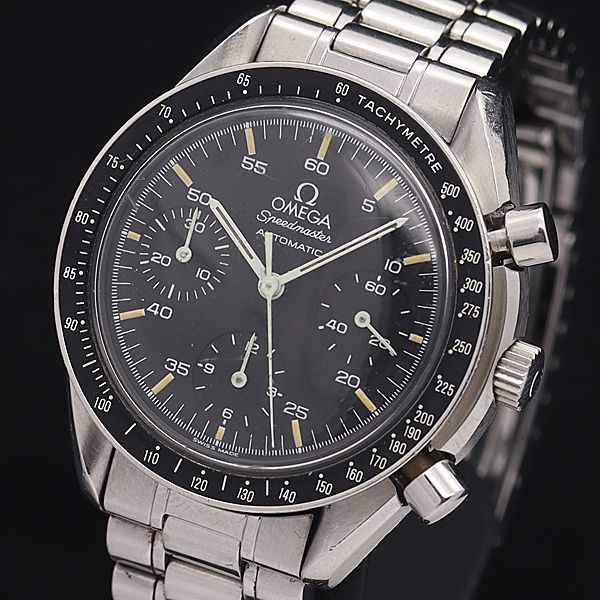 1円 稼働 オメガ AT/自動巻 3510.50 スピードマスター 黒文字盤 クロノ 