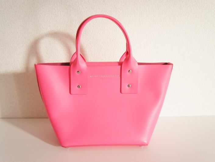 kate spade 本革レザー トート バッグ ピンク ケイトスペードoth0 USED