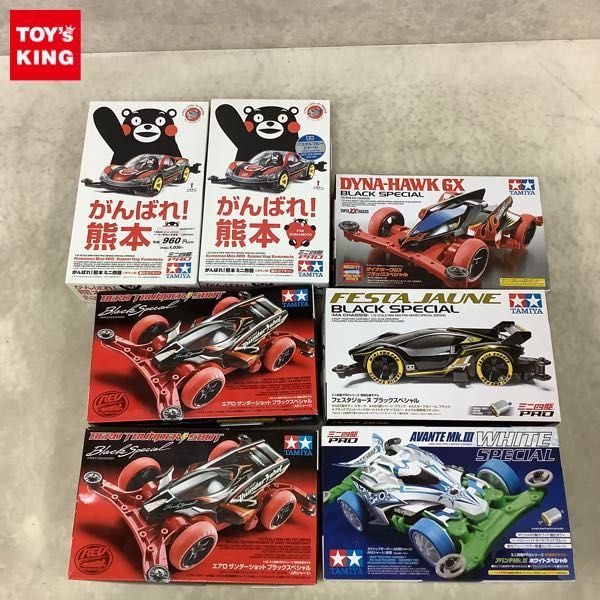  1円〜 タミヤ ミニ四駆 1/32 エアロサンダーショット ブラックスペシャル がんばれ 熊本ミニ四駆 くまモン版 他(その他)｜売買されたオークション情報、yahooの商品情報をアーカイブ公開 - オ その他