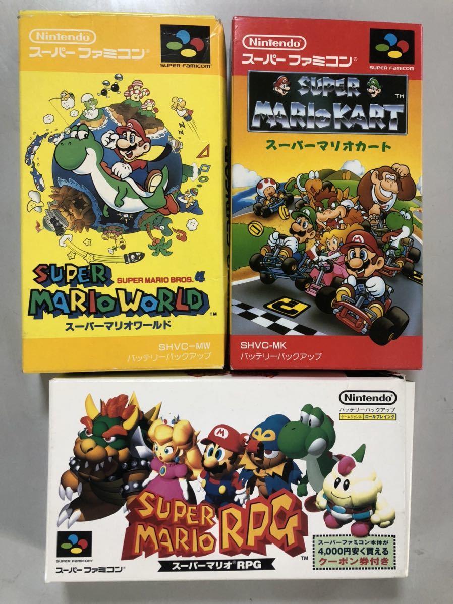 23M04-161：SFC スーパーマリオワールド SUPER MARIO WORLD KART RPG SNES SHVC-MW SHVC-MK