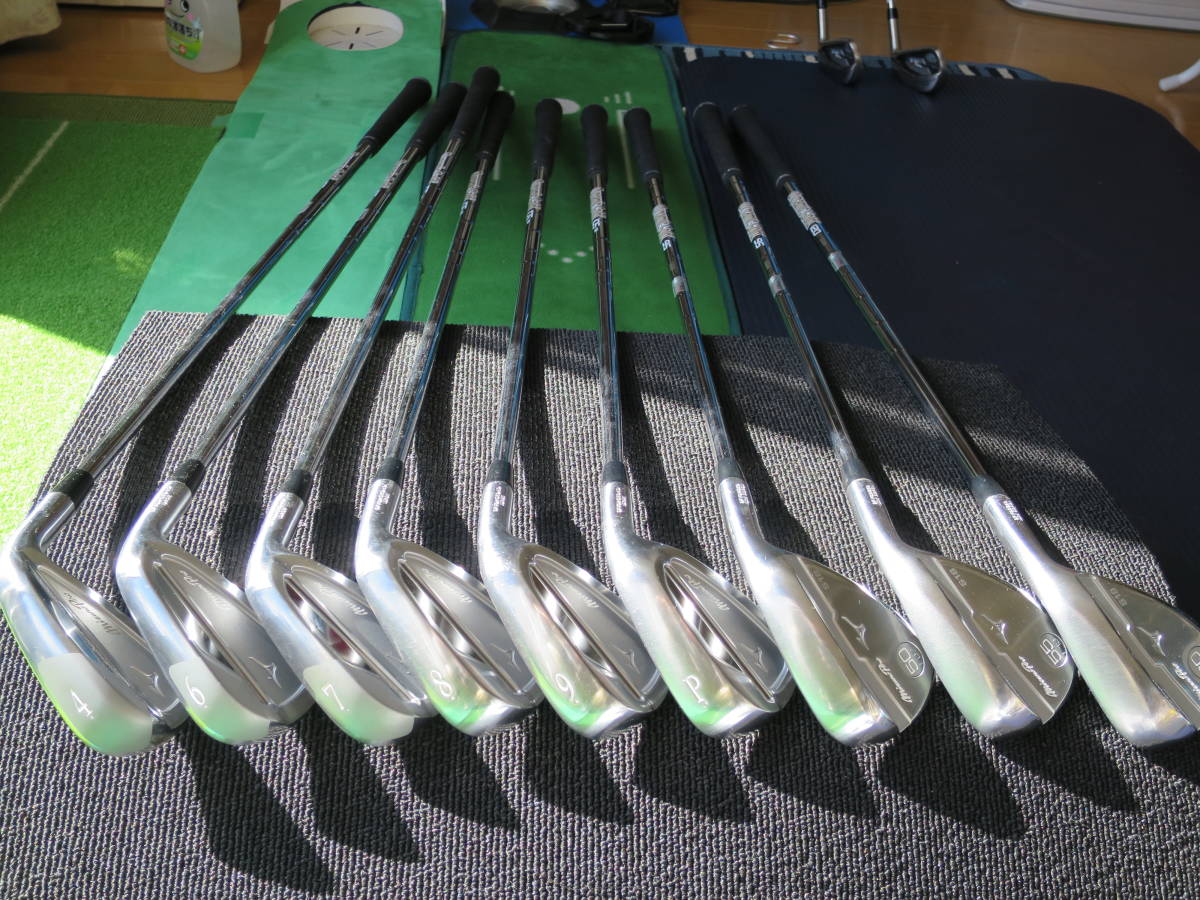 ミズノ　Mizuno Pro 518 保証書有り アイアンセット (FLI-HI＃4)　ウェッジ　Mizuno Pro S18　9本セット　送料込み