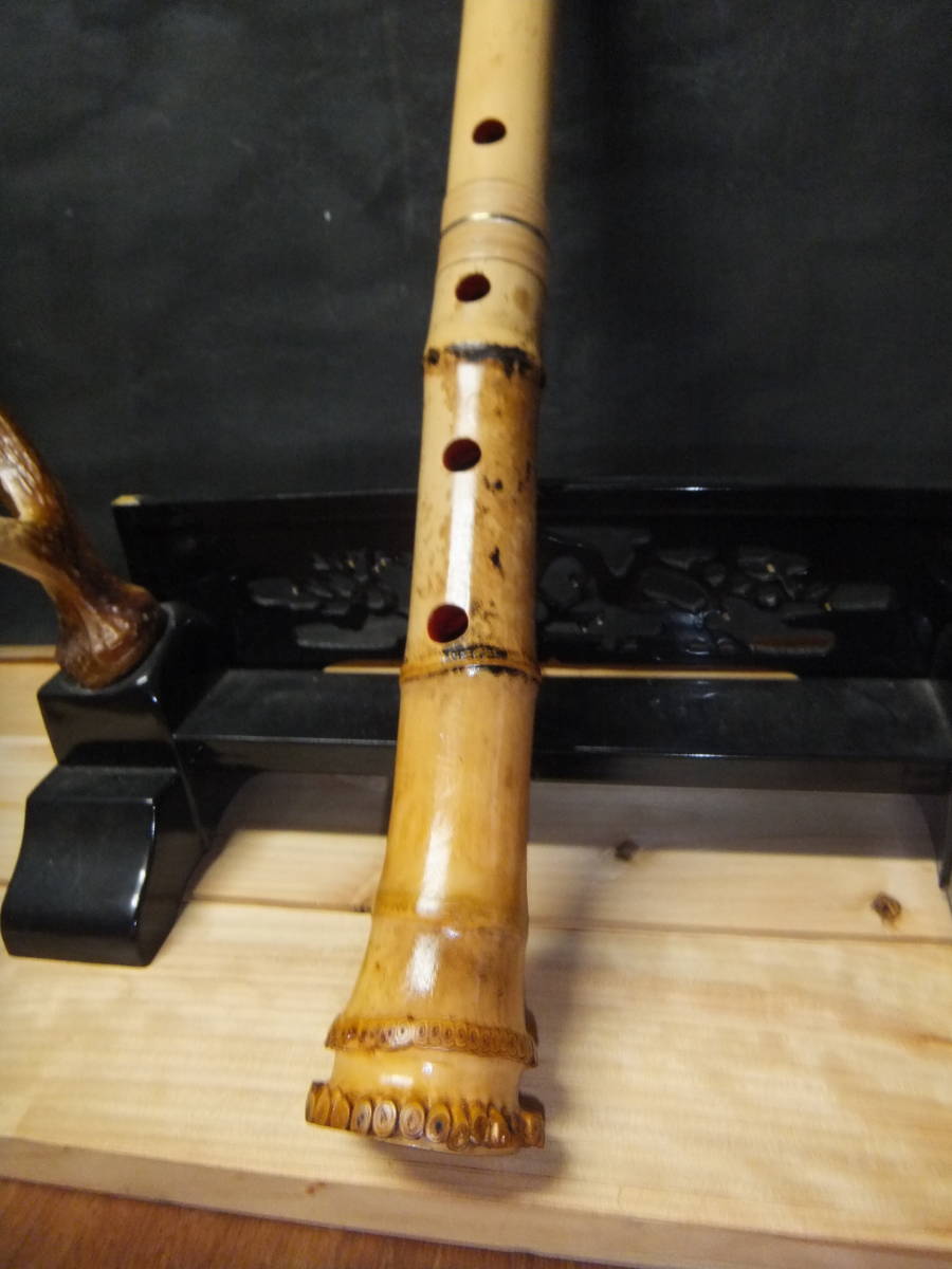 都山流1尺８寸在銘尺八２印 都山流1尺8寸在銘尺八2印