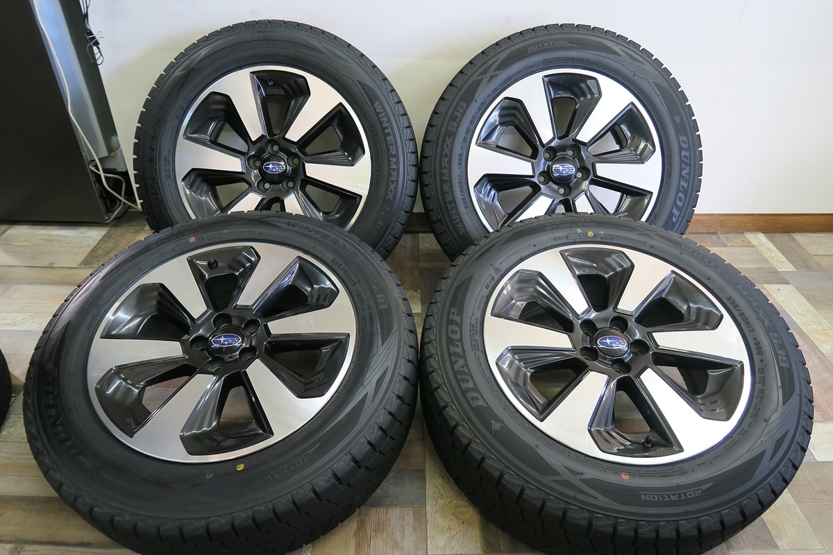 ☆フォレスター純正☆バリ溝！WINTERMAXX 225/60R17☆7J 48 PCD100 5H 