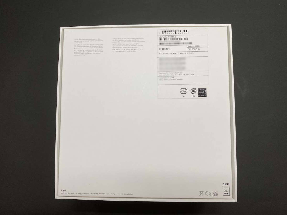 Mac mini M1 2020 / メモリ16GB / SSD 1TB / 2022年3月購入