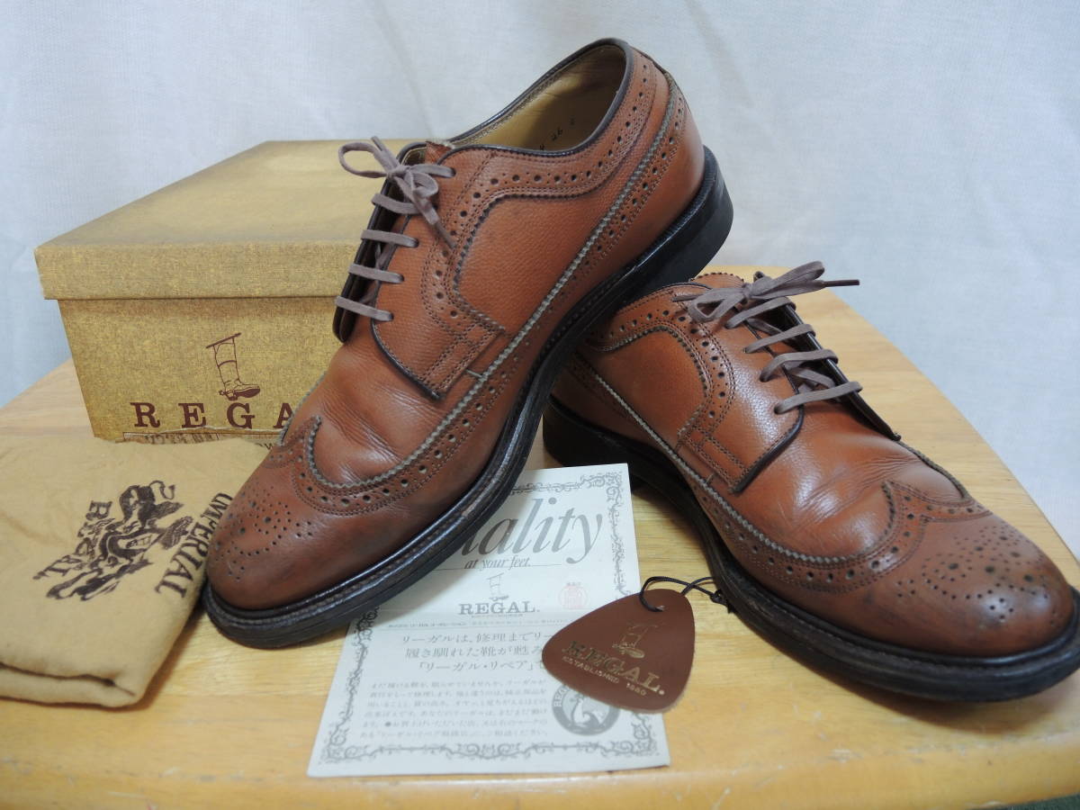 ★　リーガル REGAL 2235NA インペリアルグレード　ウイングチップ ブラウン ウィングチップ　26ｃｍ　★