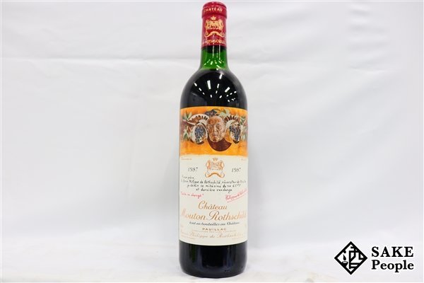 HOT，送料無料 注目 シャトー ムートン ロートシルト 1987 750ml 12％ フランス ボルドー 赤(ポイヤック)｜売買されたオークション情報、yahooの商品情報をアーカイブ公開 - オークファン 赤